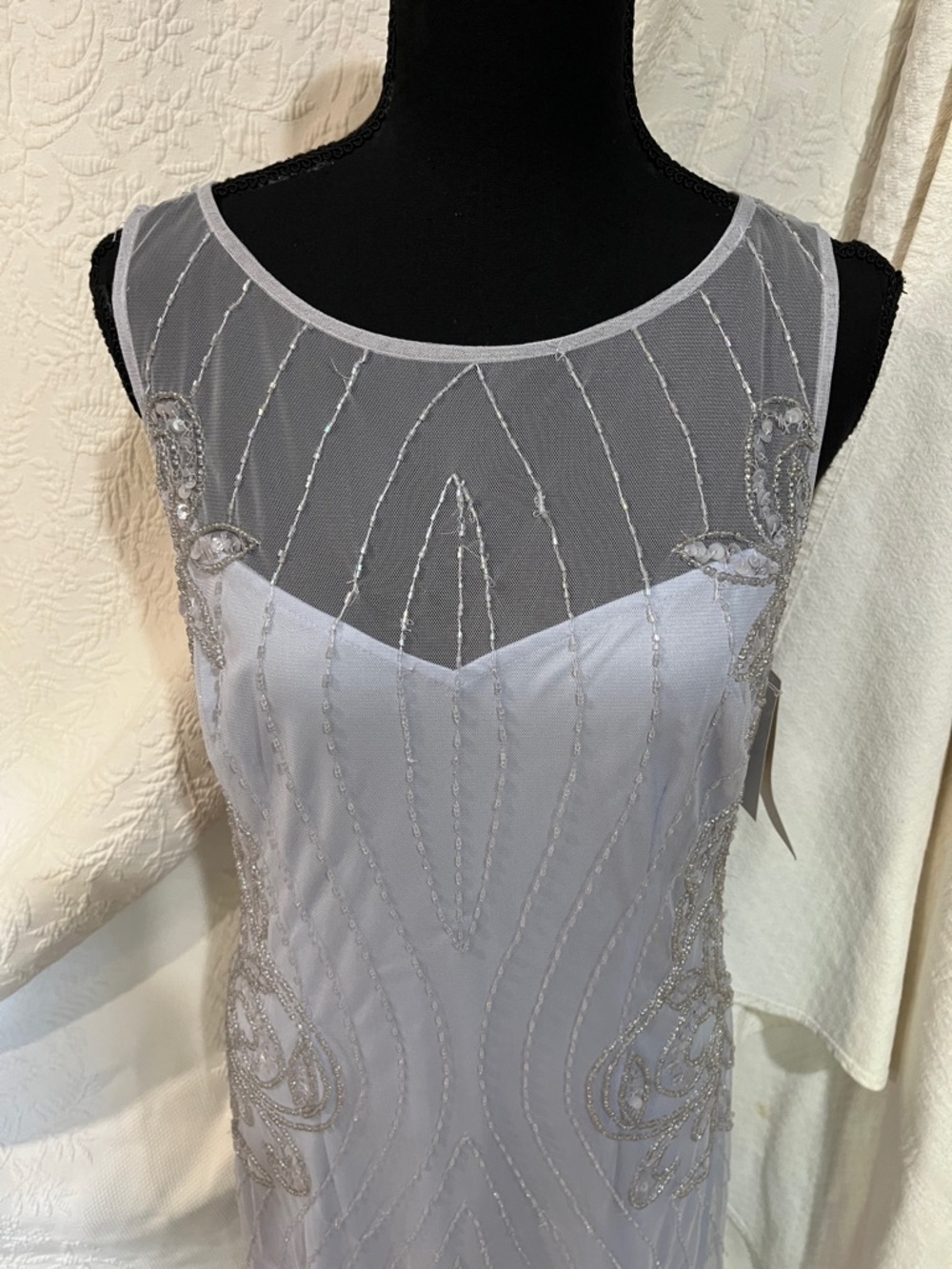 Adrianna Papell Studio beaded maxi dress, size 10, NWT - Picture 2 of 16
